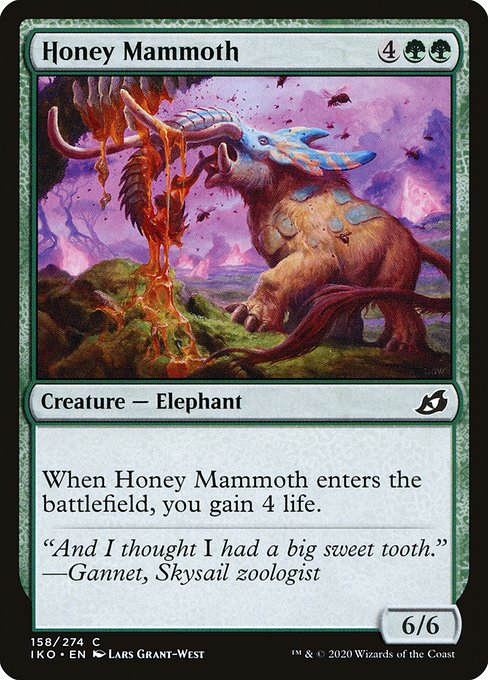 Honey Mammoth - Ikoria: Lair of Behemoths Common Card