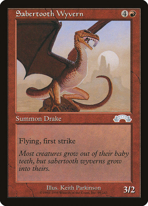 Sabertooth Wyvern - Exodus Uncommon Card