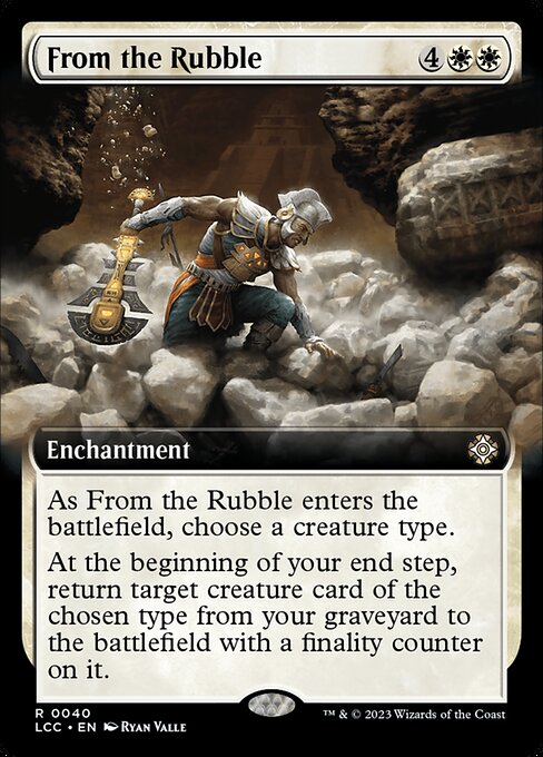 From the Rubble - The Lost Caverns of Ixalan Commander Rare Card