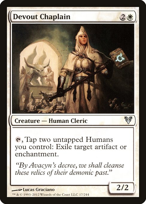Devout Chaplain - Avacyn Restored Uncommon Card