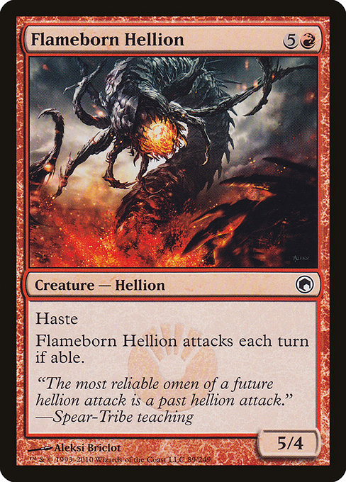 Flameborn Hellion - Scars of Mirrodin Common Card
