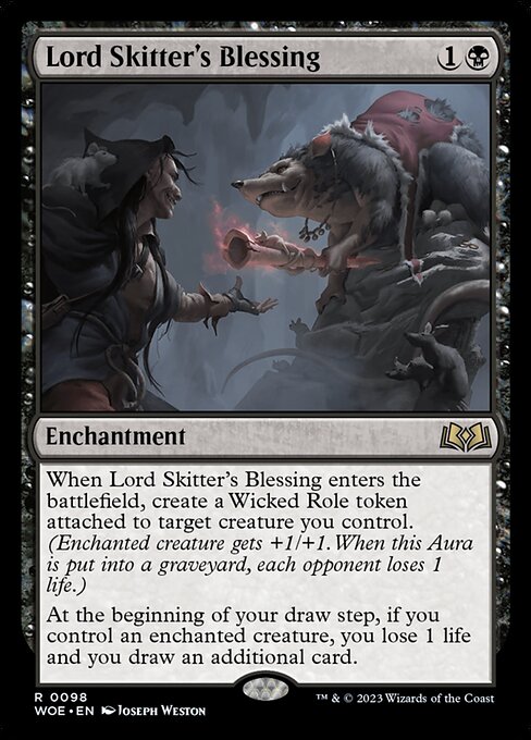 Lord Skitter's Blessing - Wilds of Eldraine Rare Card