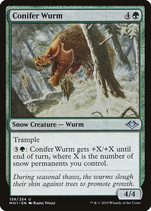 Conifer Wurm - Modern Horizons Uncommon Card
