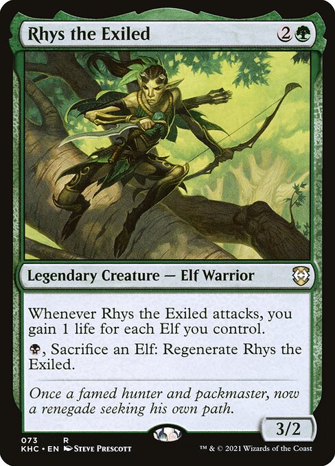 Rhys the Exiled - Kaldheim Commander Rare Card
