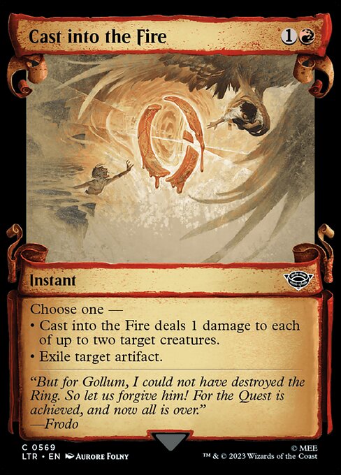 Cast into the Fire - The Lord of the Rings: Tales of Middle-earth Common Card