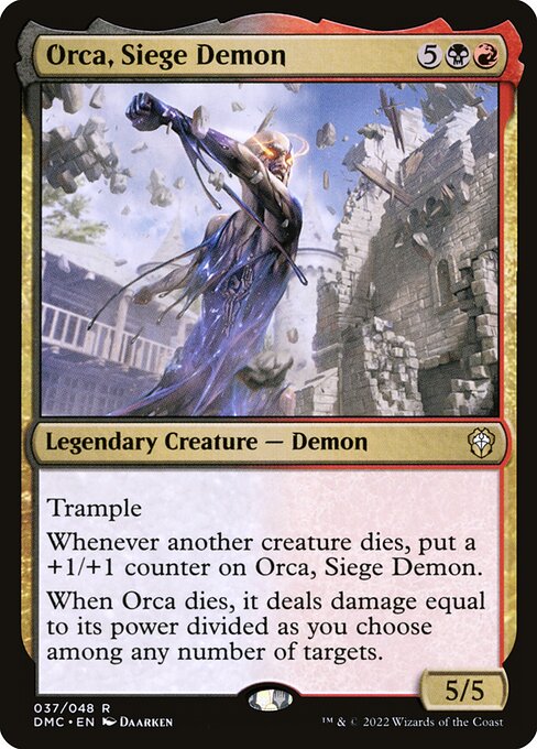 Orca, Siege Demon - Dominaria United Commander Rare Card