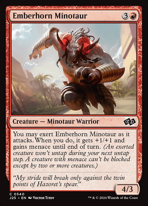 Emberhorn Minotaur - Foundations Jumpstart Common Card