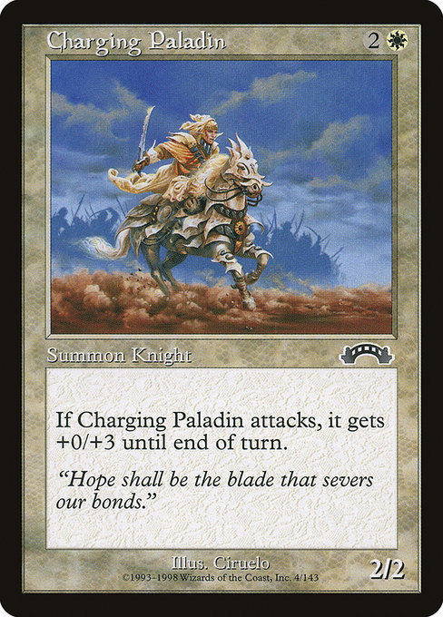 Charging Paladin - Exodus Common Card