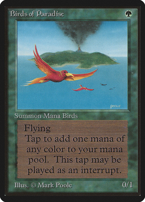 Birds of Paradise - Limited Edition Beta Rare Card