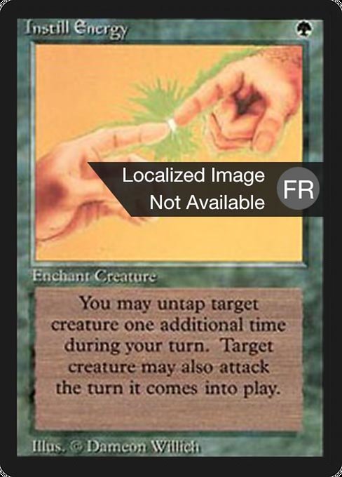 Instill Energy - Foreign Black Border Uncommon Card