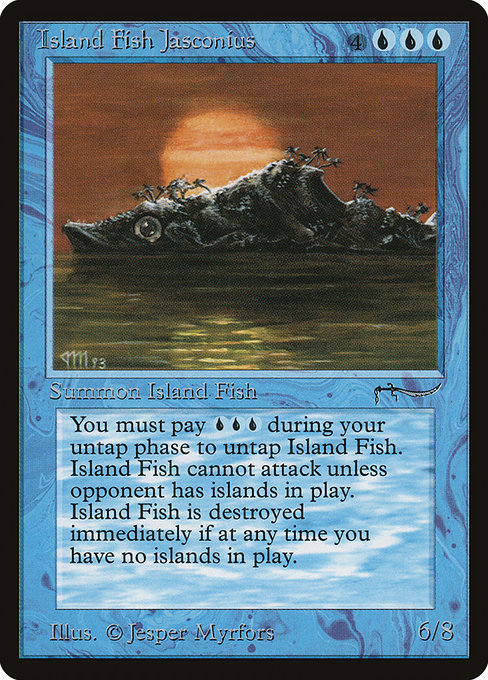 Island Fish Jasconius - Arabian Nights Rare Card