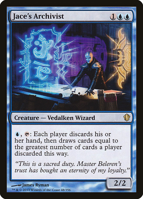 Jace's Archivist - Commander 2013 Rare Card