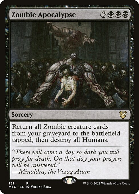 Zombie Apocalypse - Midnight Hunt Commander Rare Card