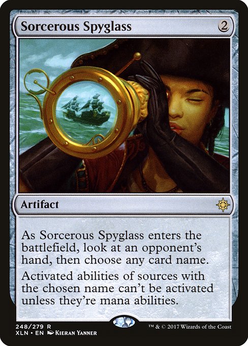 Sorcerous Spyglass - Ixalan Rare Card