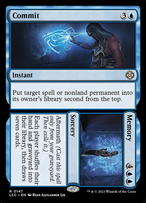 Commit // Memory - The Lost Caverns of Ixalan Commander Rare Card