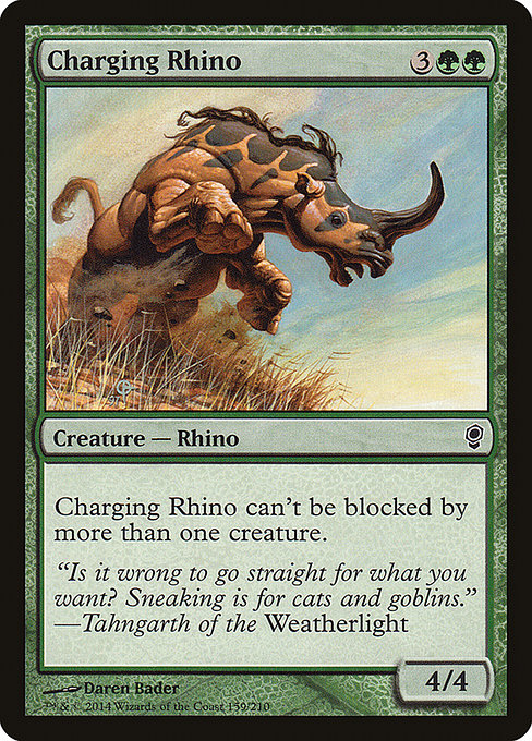 Charging Rhino - Conspiracy Common Card