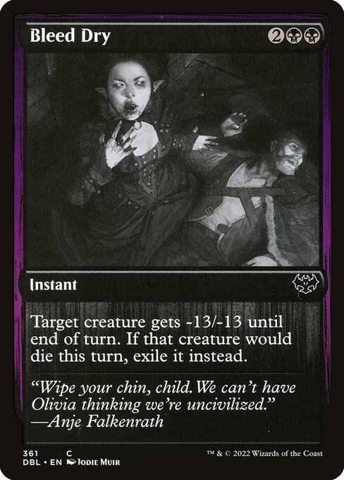 Bleed Dry - Innistrad: Double Feature Common Card