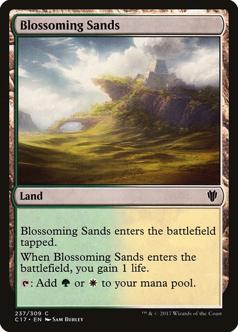 Blossoming Sands - Commander 2017 Common Card