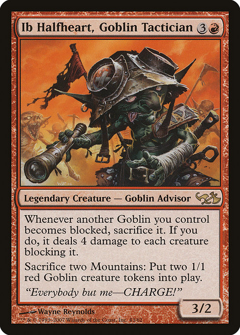 Ib Halfheart, Goblin Tactician - Duel Decks: Elves vs. Goblins Rare Card