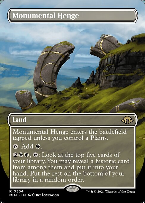 Monumental Henge - Modern Horizons 3 Rare Card