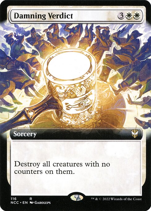 Damning Verdict - New Capenna Commander Rare Card