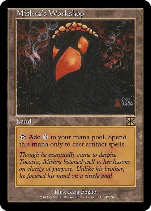 Mishra's Workshop - Masters Edition IV Rare Card