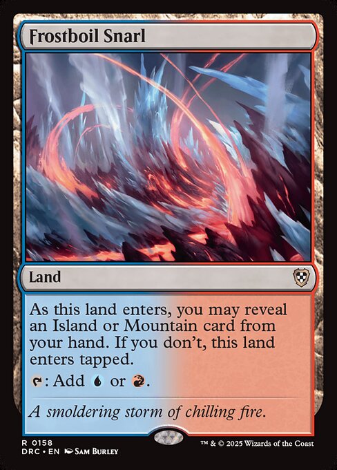 Frostboil Snarl - Aetherdrift Commander Rare Card