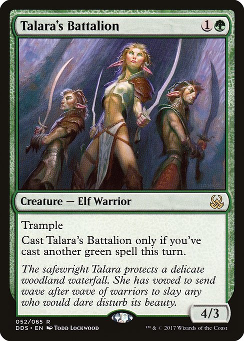 Talara's Battalion - Duel Decks: Mind vs. Might Rare Card