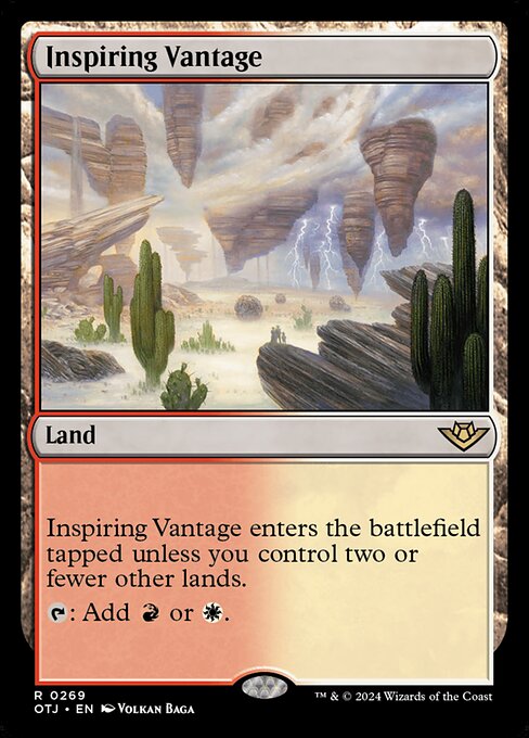 Inspiring Vantage - Outlaws of Thunder Junction Rare Card