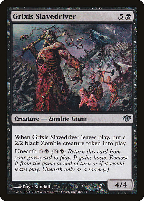 Grixis Slavedriver - Conflux Uncommon Card
