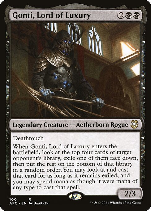 Gonti, Lord of Luxury - Forgotten Realms Commander Rare Card