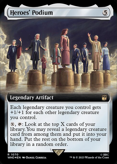 Heroes' Podium - Doctor Who Rare Card