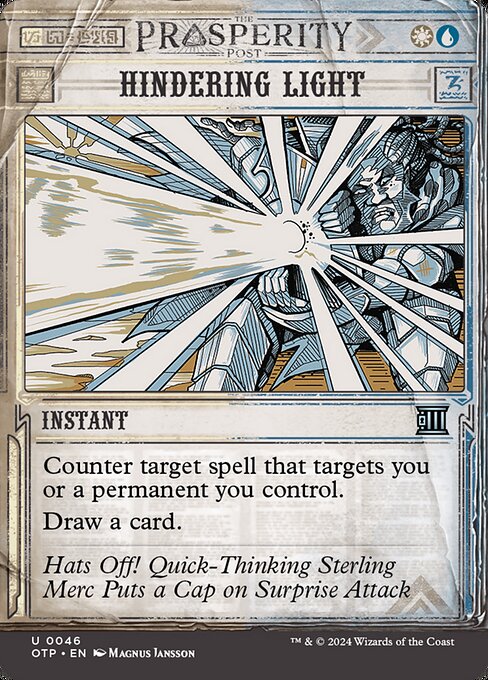 Hindering Light - Breaking News Uncommon Card