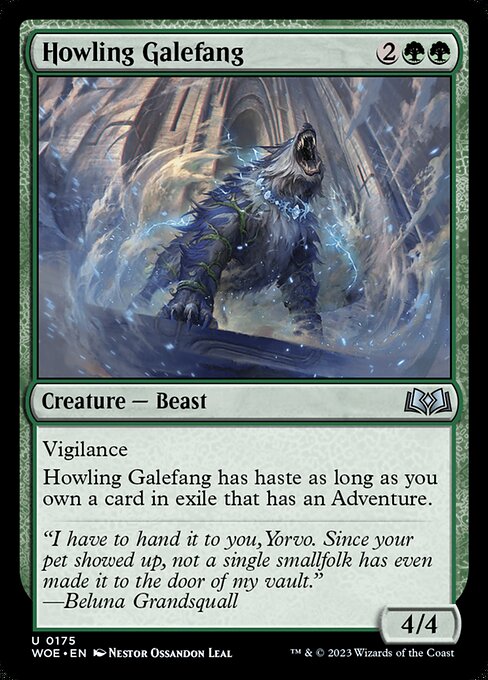 Howling Galefang - Wilds of Eldraine Uncommon Card