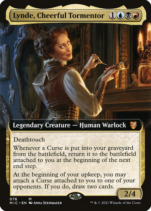 Lynde, Cheerful Tormentor - Midnight Hunt Commander Mythic Card