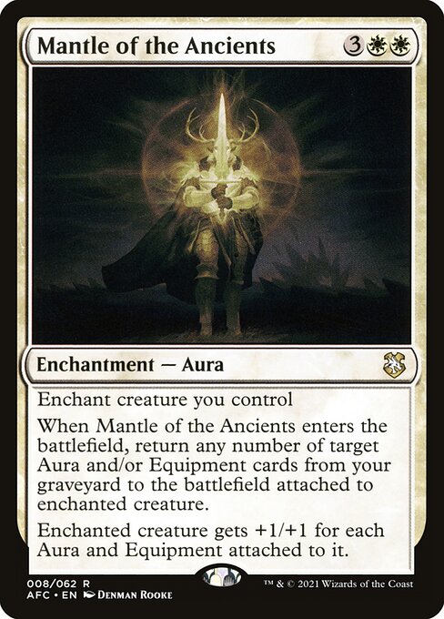 Mantle of the Ancients - Forgotten Realms Commander Rare Card
