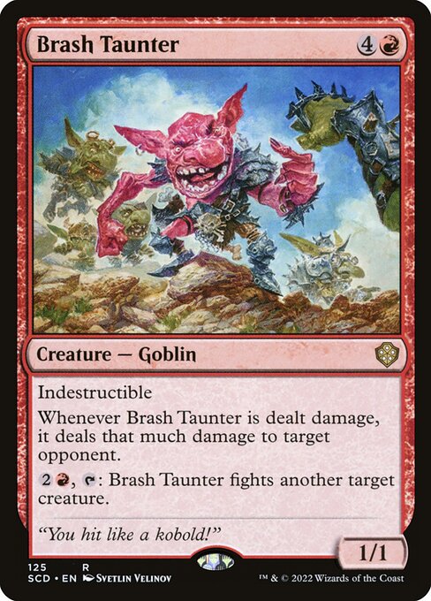 Brash Taunter - Starter Commander Decks Rare Card