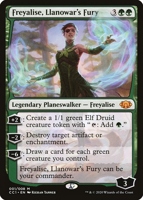 Freyalise, Llanowar's Fury - Commander Collection: Green Mythic Card