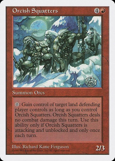 Orcish Squatters - Fifth Edition Rare Card