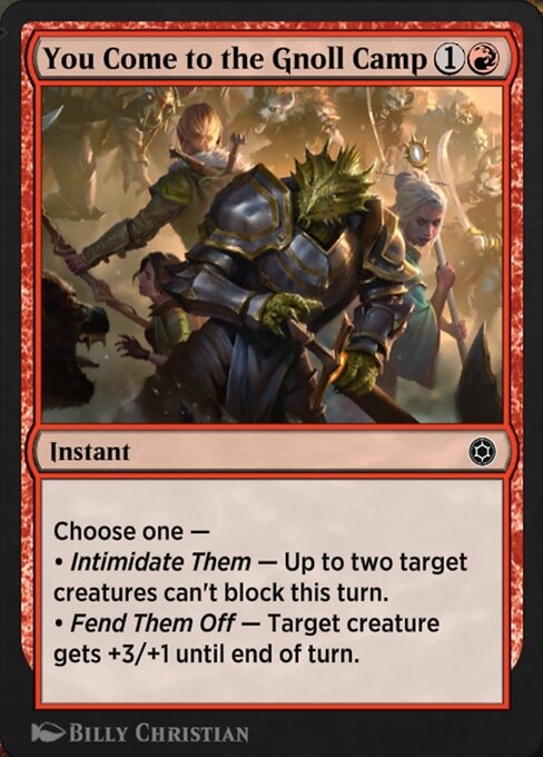 You Come to the Gnoll Camp - Alchemy Horizons: Baldur's Gate Common Card