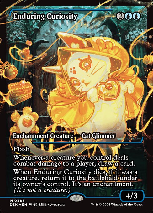 Enduring Curiosity - Duskmourn: House of Horror Mythic Card