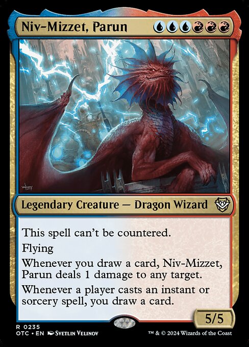 Niv-Mizzet, Parun - Outlaws of Thunder Junction Commander Rare Card