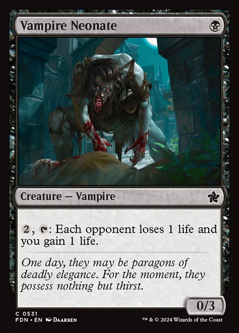 Vampire Neonate - Foundations Common Card