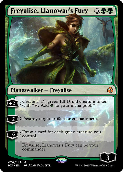 Freyalise, Llanowar's Fury - Legendary Cube Prize Pack Mythic Card