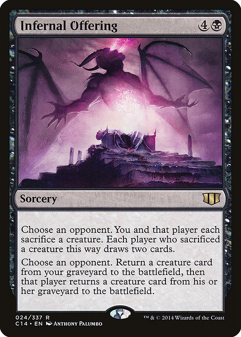Infernal Offering - Commander 2014 Rare Card