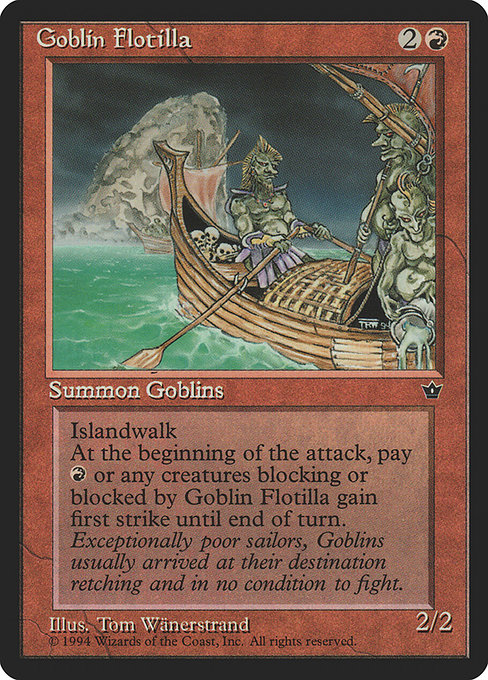 Goblin Flotilla - Fallen Empires Rare Card