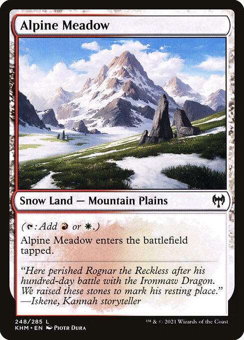 Alpine Meadow - Kaldheim Common Card