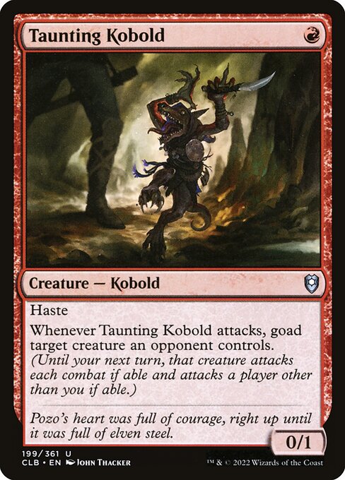 Taunting Kobold - Commander Legends: Battle for Baldur's Gate Uncommon Card