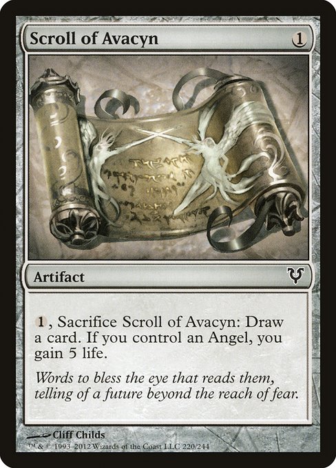 Scroll of Avacyn - Avacyn Restored Common Card
