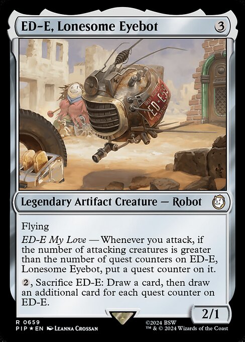 ED-E, Lonesome Eyebot - Fallout Rare Card